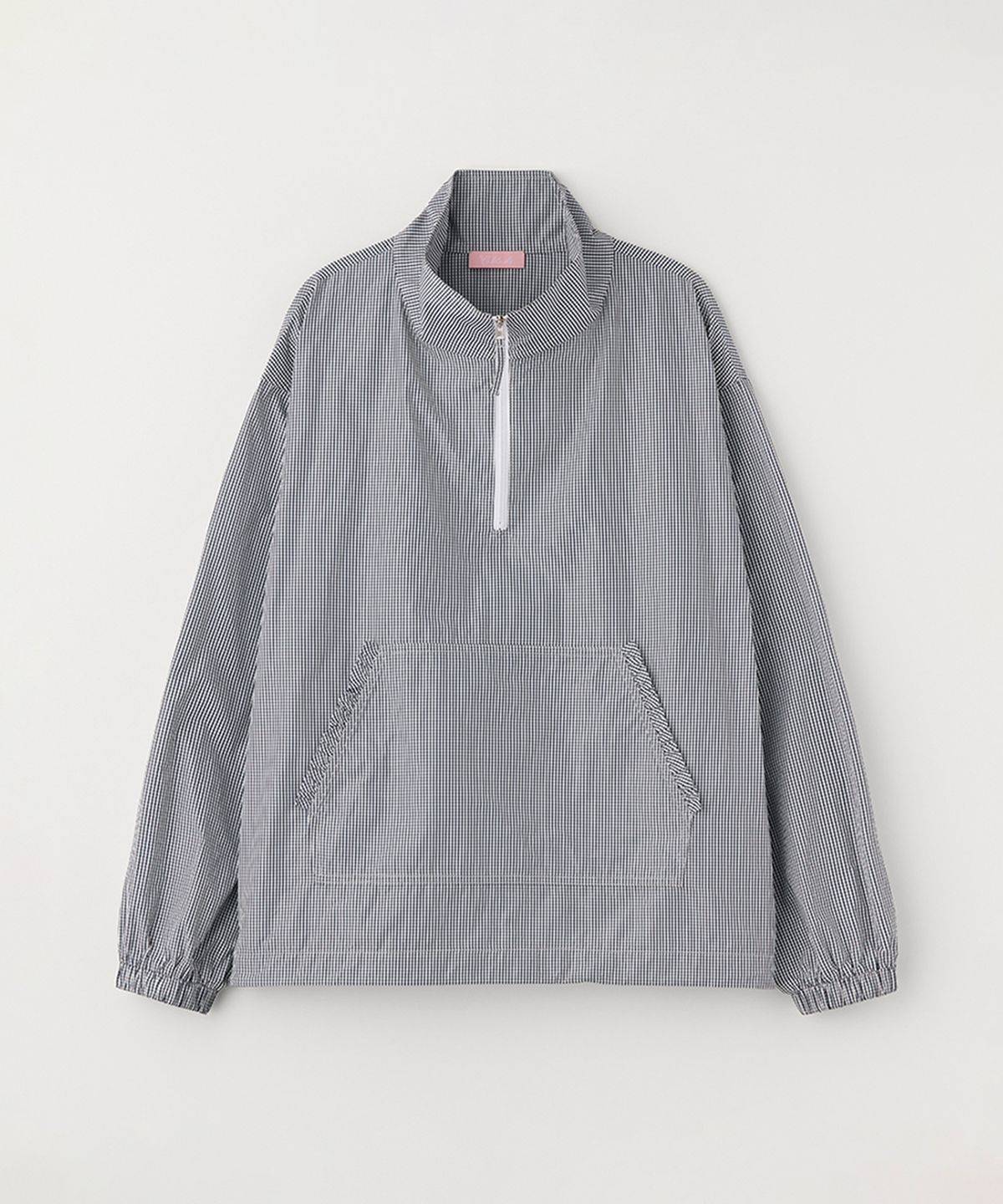 셀리테일즈(CELITAILS) HIGH NECK CHECK ANORAK_NAVY