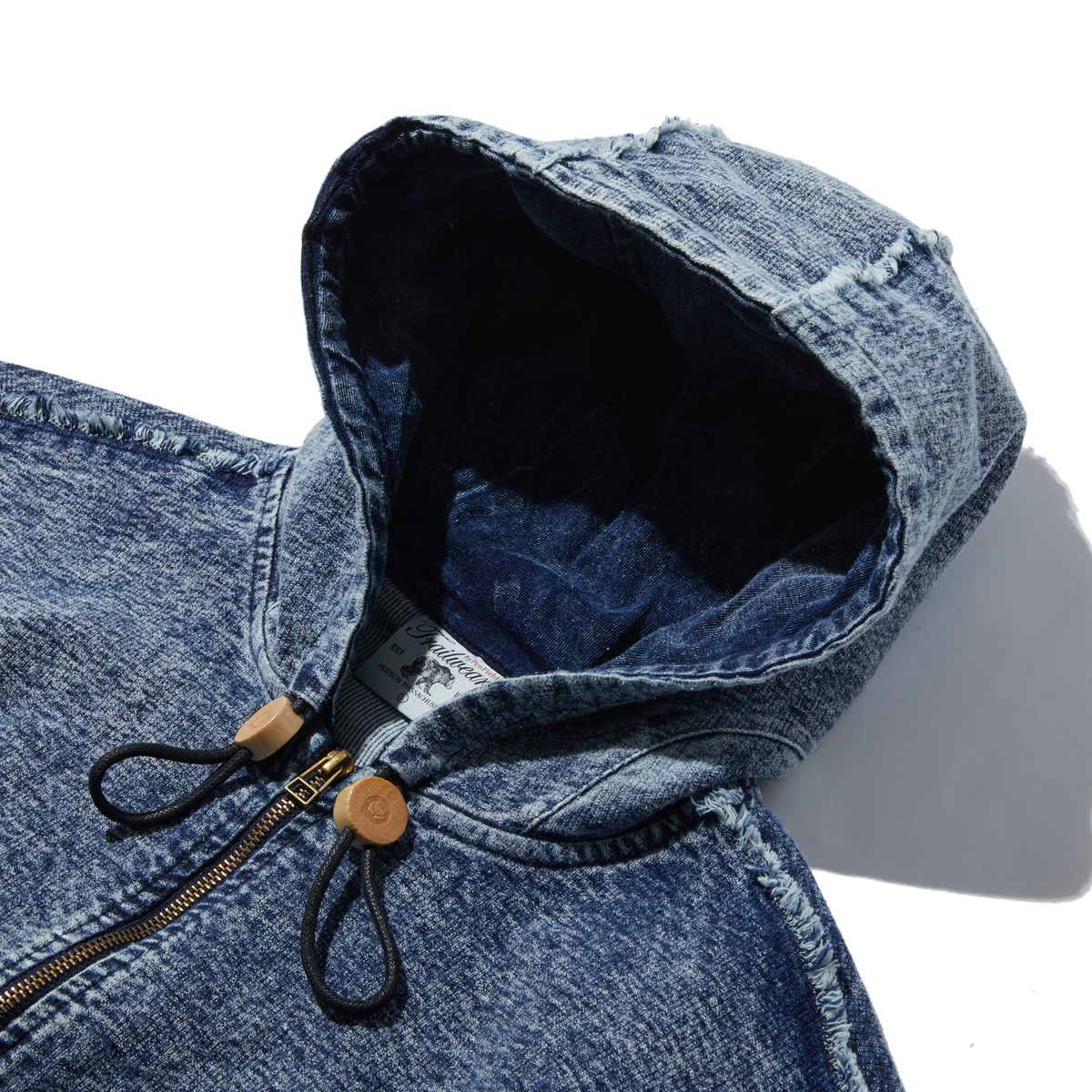 펜필드(PENFIELD) [TRAILWEAR] 페이디드 인디고 풀집업 후드 인디고_FR1KH11U