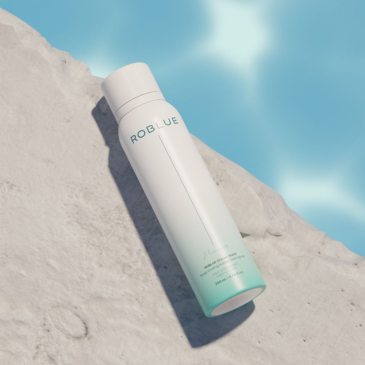 로블루(ROBLUE) 두피청정 빙하수 두피쿨링 진정 버블 헤어토닉 스프레이 200ml