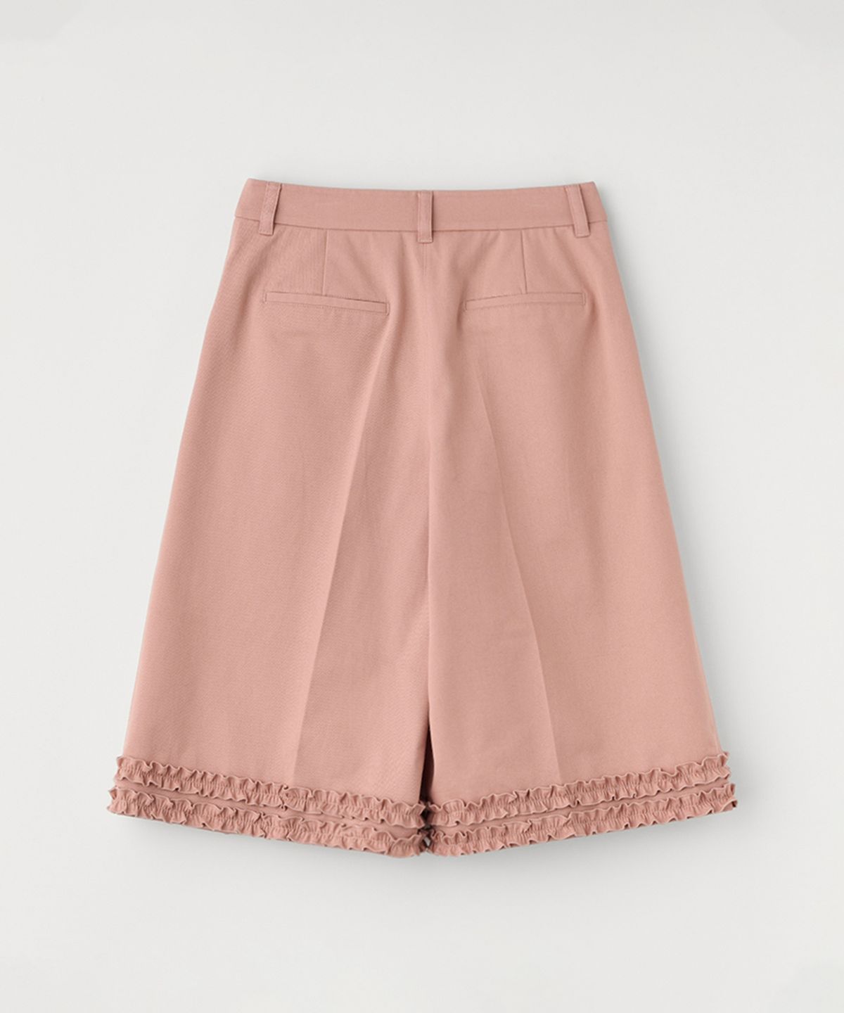 셀리테일즈(CELITAILS) BERMUDA TWO TUCK FRILL PANTS_PINK