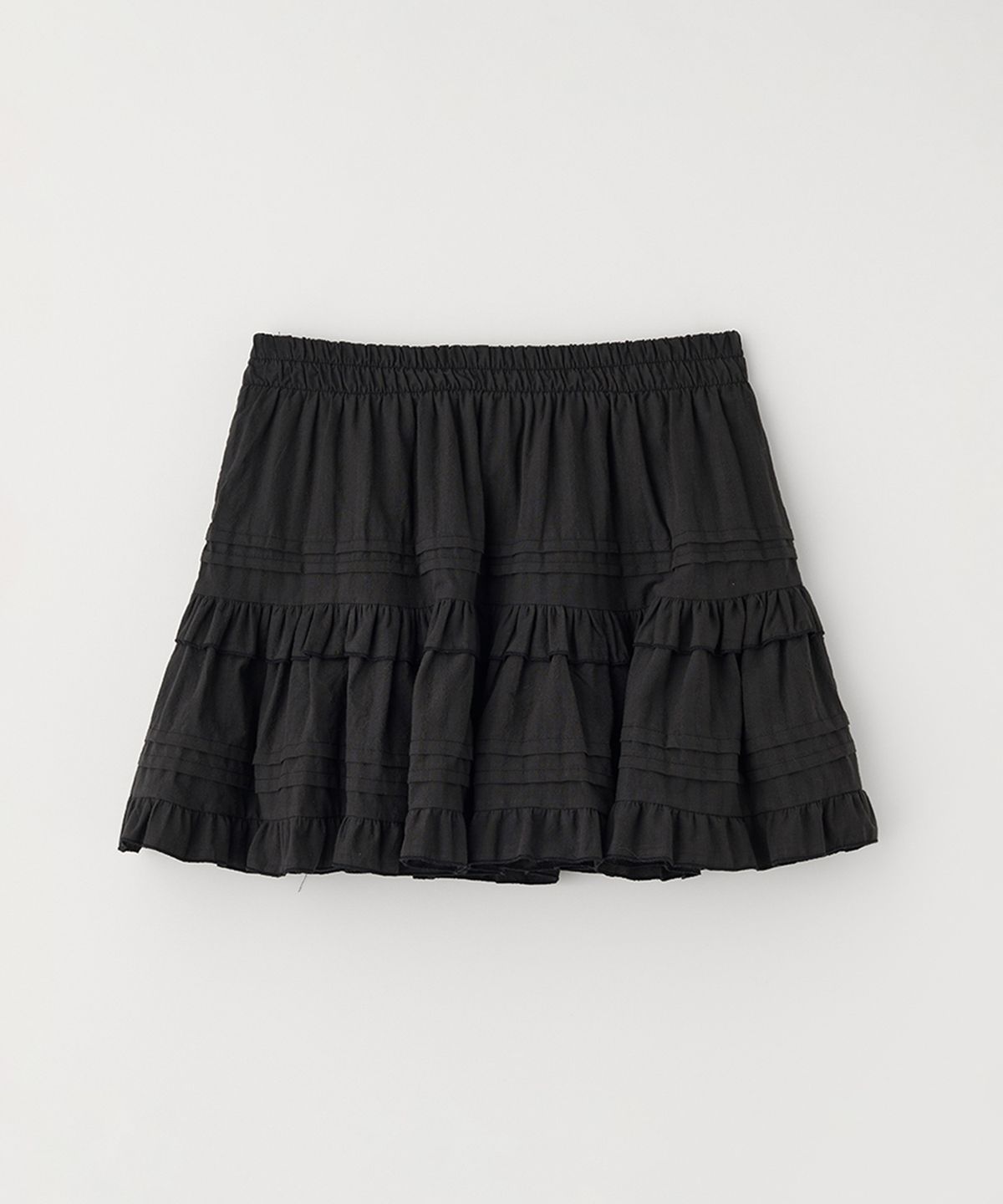 셀리테일즈(CELITAILS) COTTON CANCAN MINI SKIRT_BLACK