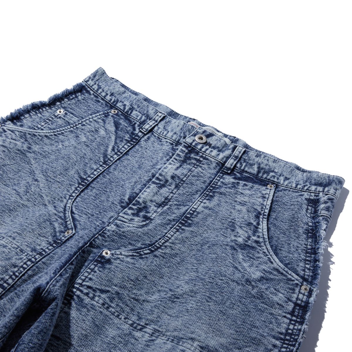 펜필드(PENFIELD) [TRAILWEAR] 페이디드 인디고 로우엣지 더블니 팬츠 인디고_FR1KP02U