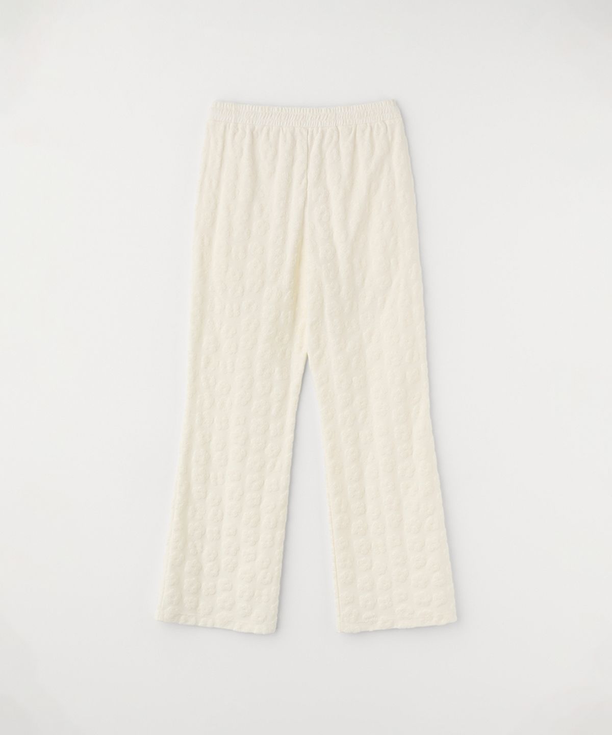 셀리테일즈(CELITAILS) TERRY FLOWER BENDING BOOTS-CUT PANTS_IVORY