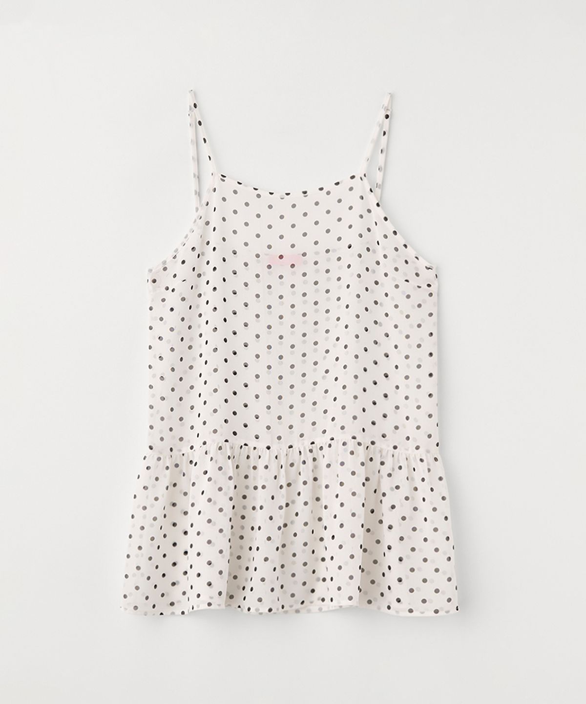 셀리테일즈(CELITAILS) DOT SLEEVELESS LAYERED DRESS_IVORY