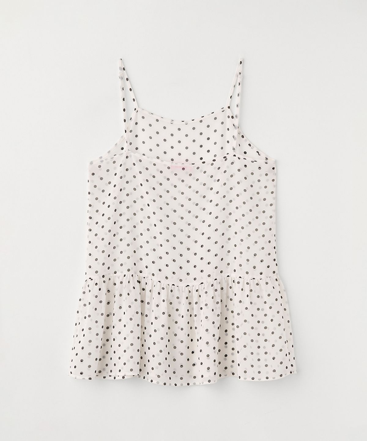 셀리테일즈(CELITAILS) DOT SLEEVELESS LAYERED DRESS_IVORY