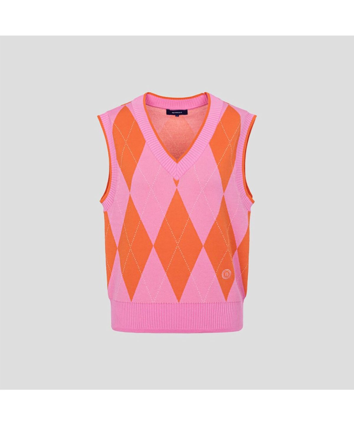 빈폴골프(BEANPOLE GOLF) 여성 아가일 베스트  오렌지