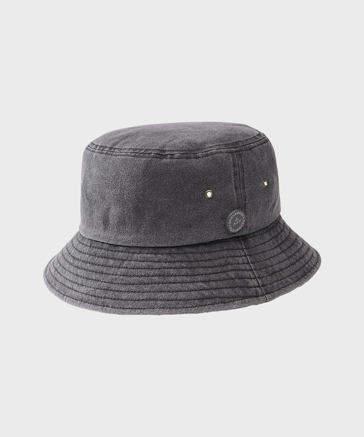 아티스트웨어(ARTISTWEAR) [ATW] 원버튼 피그먼트 버킷햇 - 그런지블랙