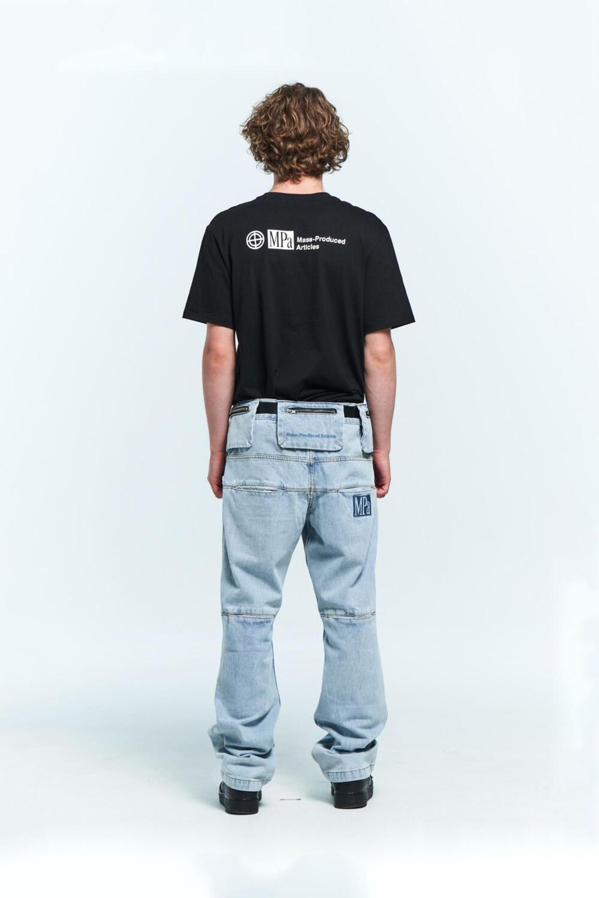 플라스틱프로덕트(PLASTICPRODUCT) MPa BAG PANTS (STEEL BLUE)