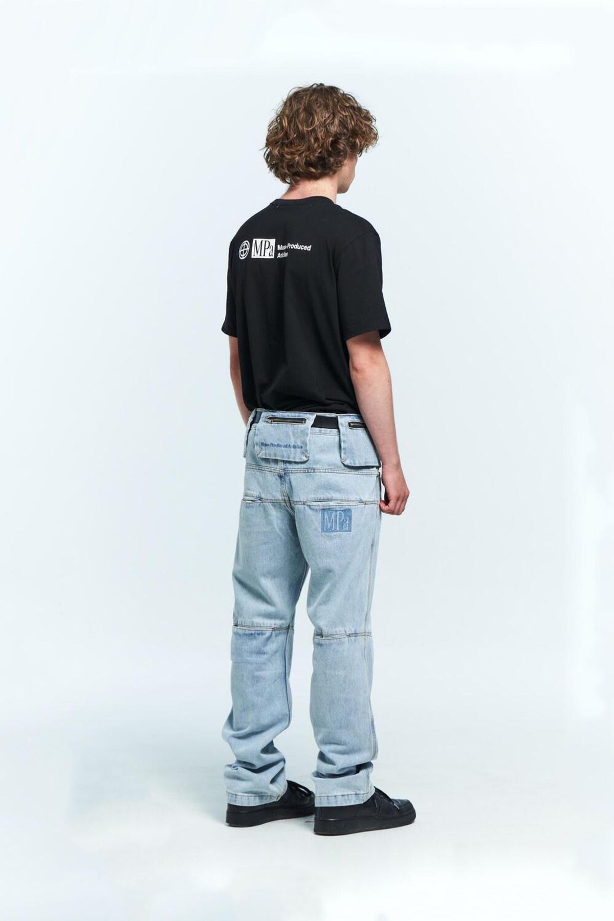플라스틱프로덕트(PLASTICPRODUCT) MPa BAG PANTS (STEEL BLUE)