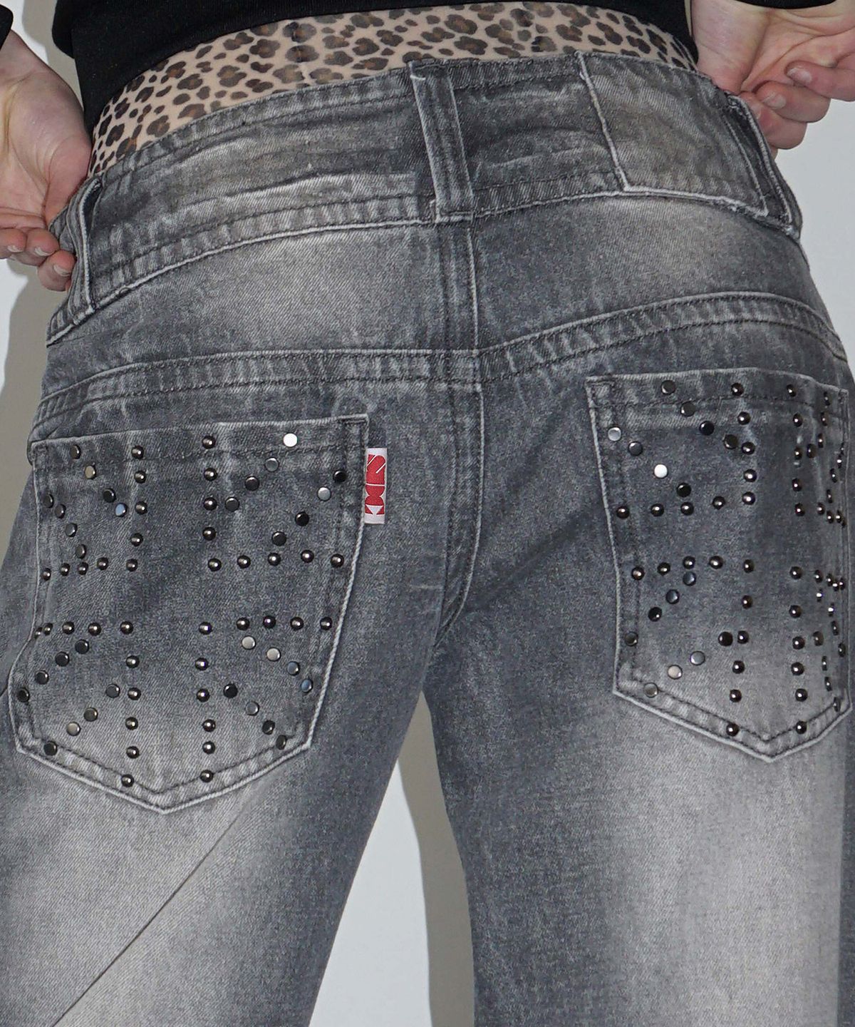 스컬프터(SCULPTOR) Union Jack Engineered Denim Washed Gray
