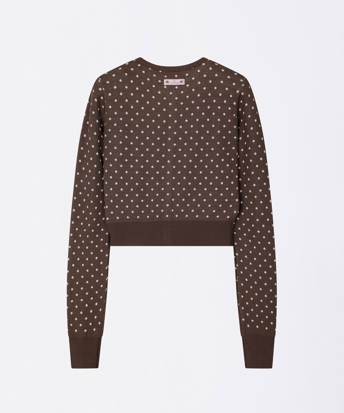 스컬프터(SCULPTOR) Polka Dot Cardigan Brown/Baby Pink