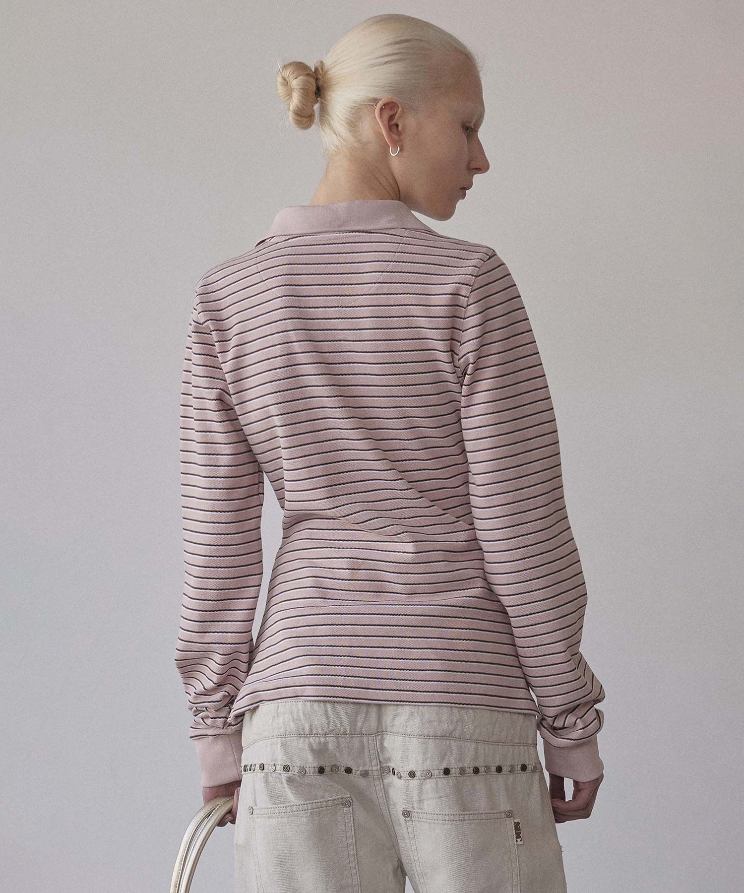 스컬프터(SCULPTOR) Shirring Tennis Shirt Pink - 사이즈 & 후기 | 무신사
