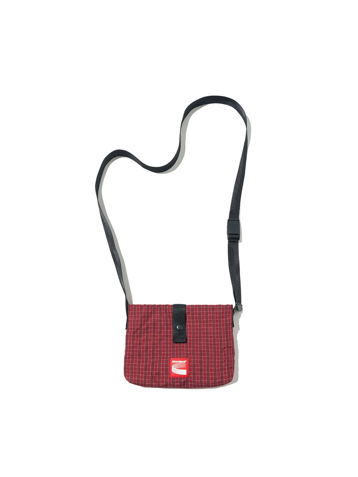기준 맨(KIJUN MEN) Check Sacoche Bag UNISEX Red
