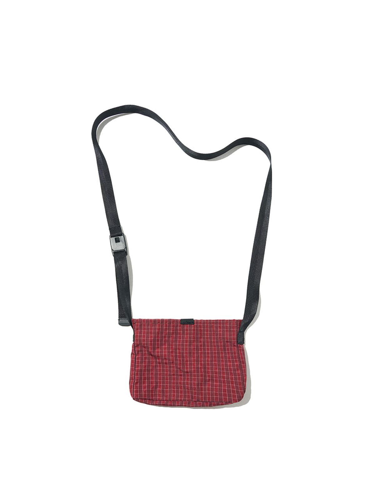 기준 맨(KIJUN MEN) Check Sacoche Bag UNISEX Red