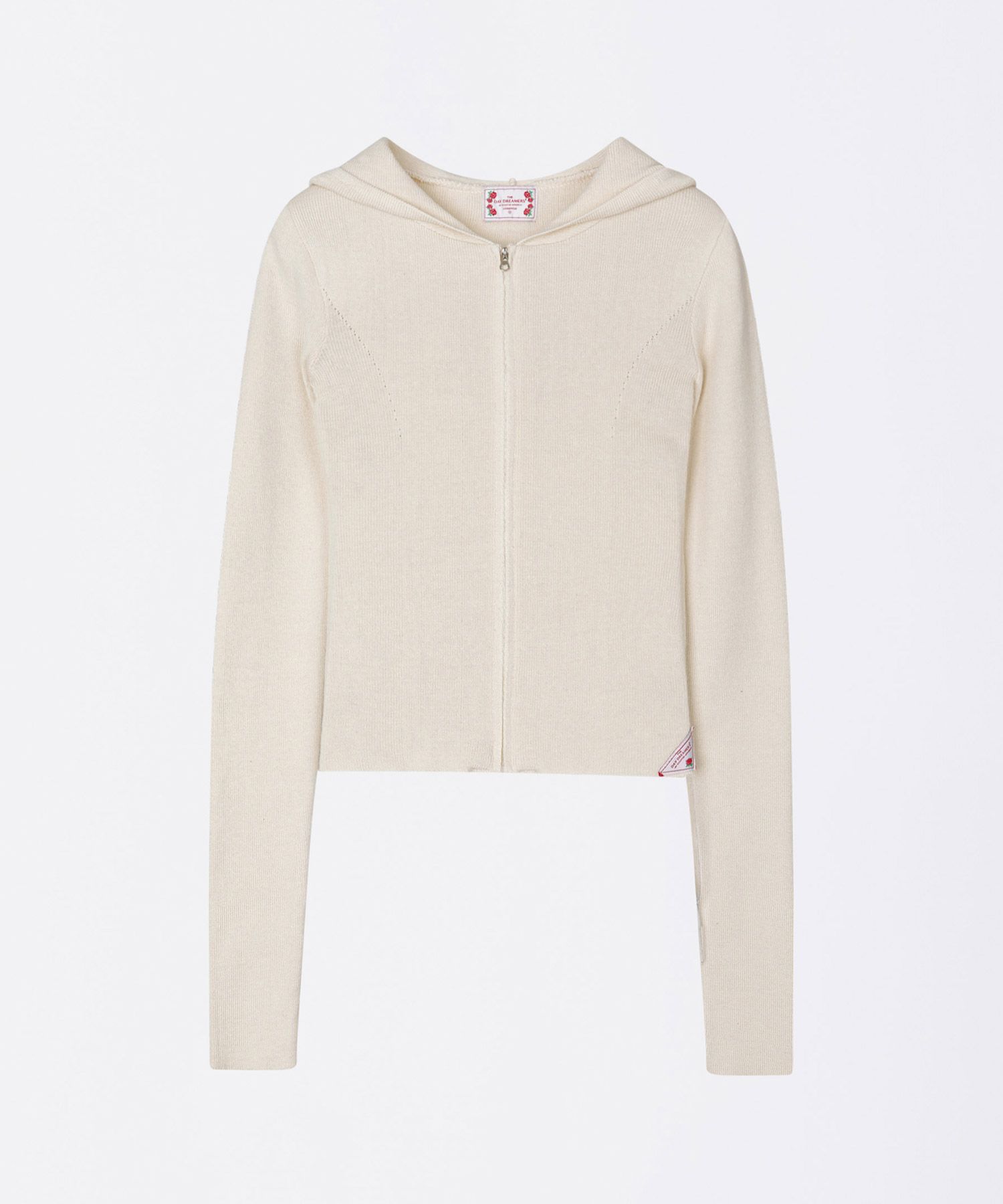 ★SCULPTOR★ Silhouette Knit ZipUp Hoodie Raw SC25S109IV Silhouette Knit Zip-Up Hoodie Raw – Sculptor