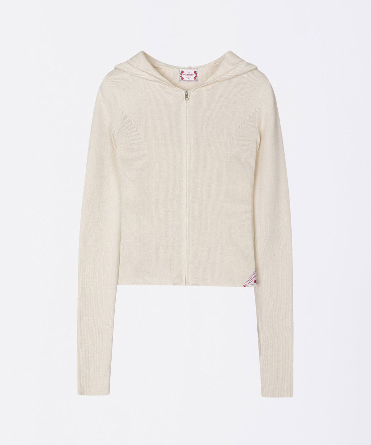 스컬프터(SCULPTOR) Silhouette Knit Zip-Up Hoodie Raw