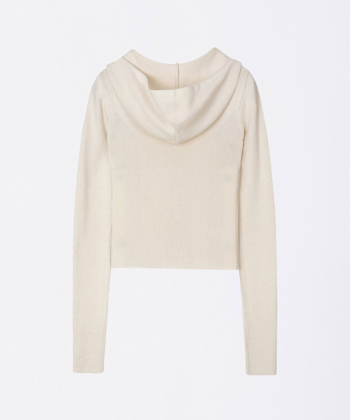 스컬프터(SCULPTOR) Silhouette Knit Zip-Up Hoodie Raw