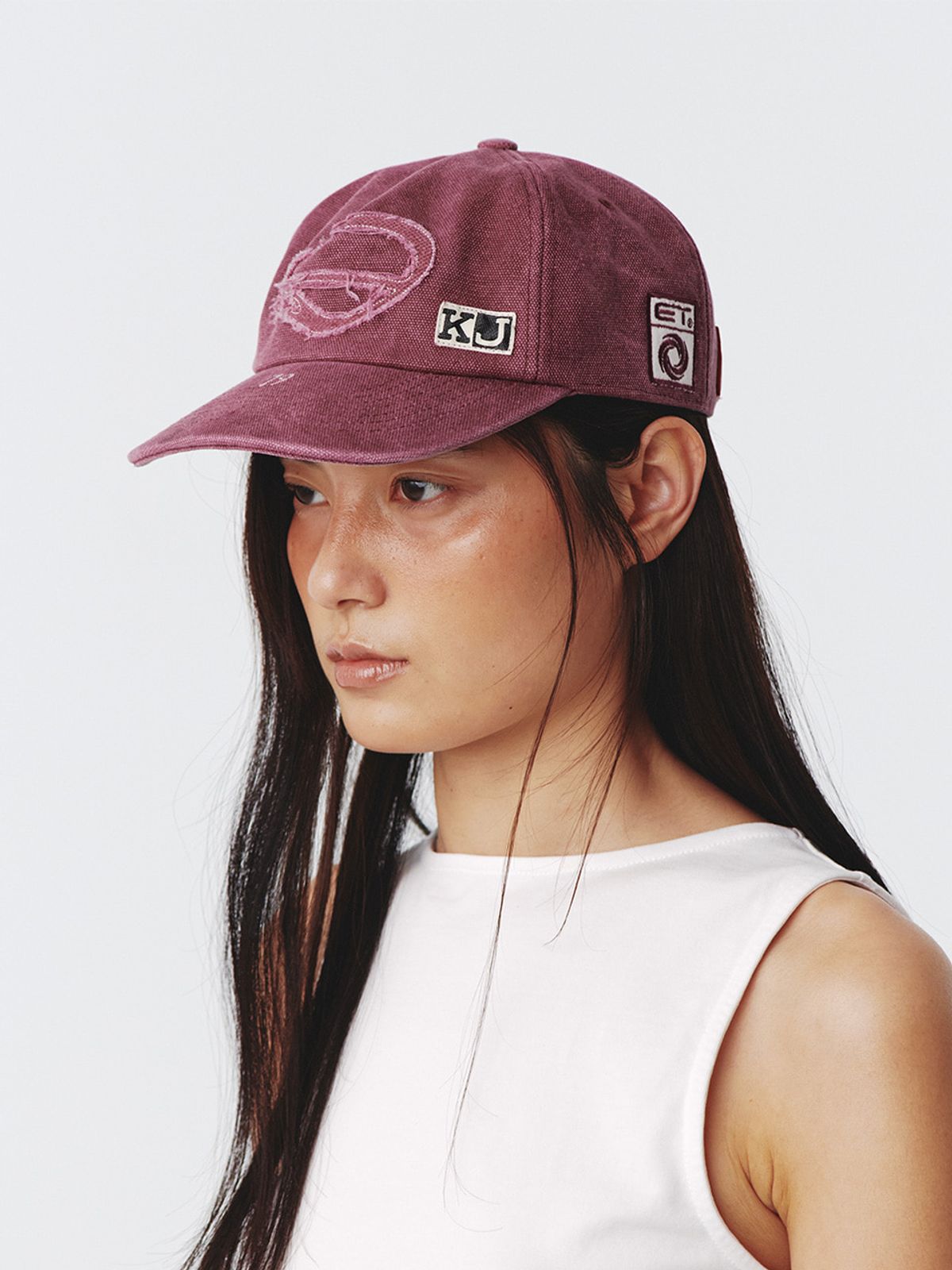 기준(KIJUN) Orbit Camp Cap UNISEX Wine