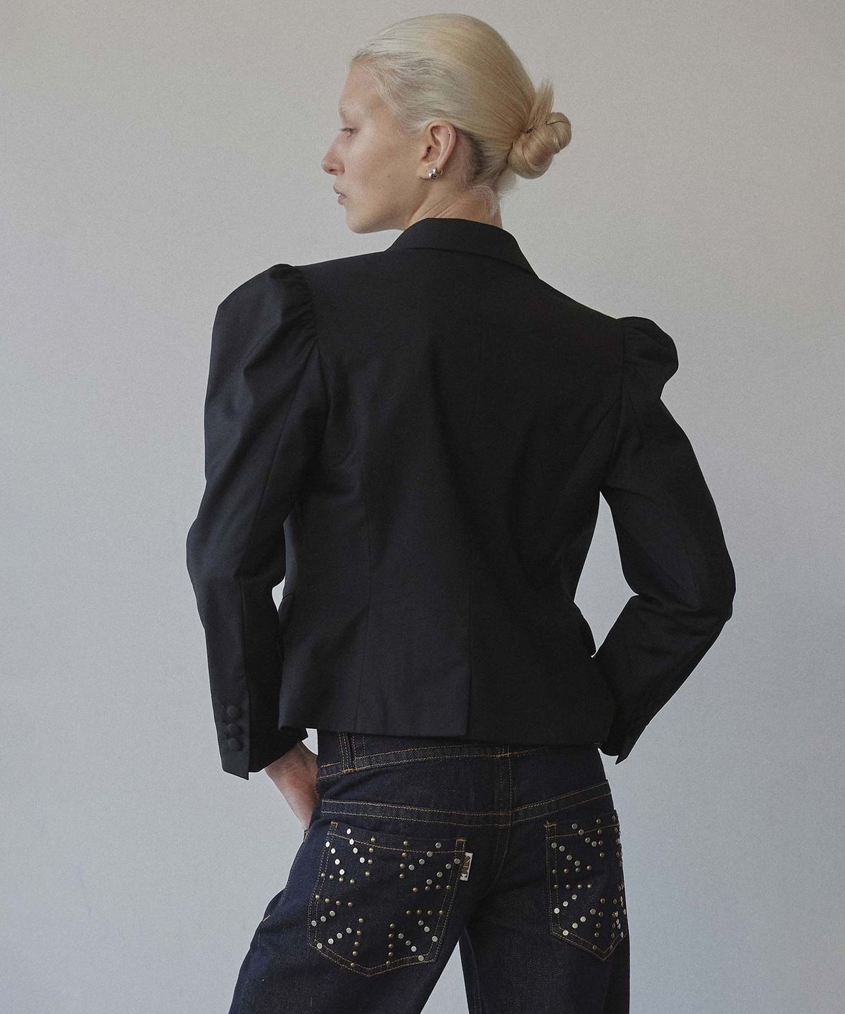 스컬프터(SCULPTOR) Puff Tailored Jacket Black