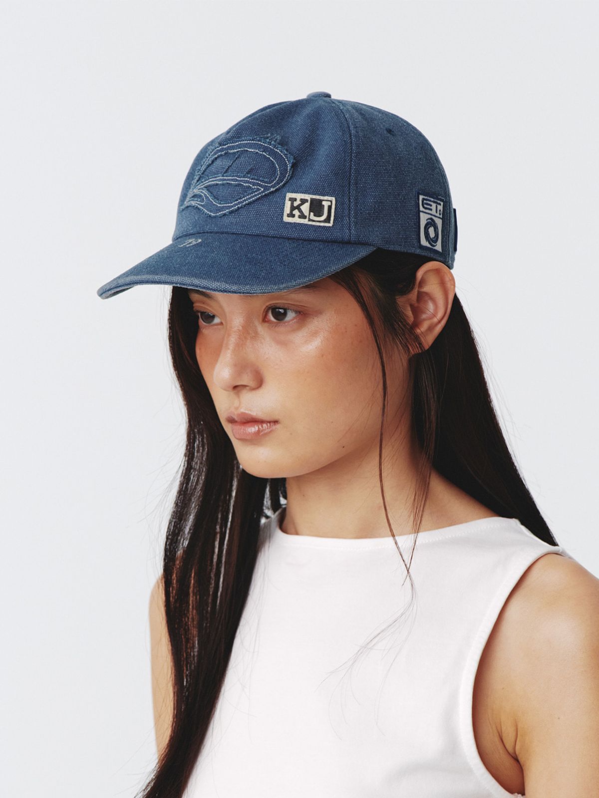 기준(KIJUN) Orbit Camp Cap UNISEX Blue