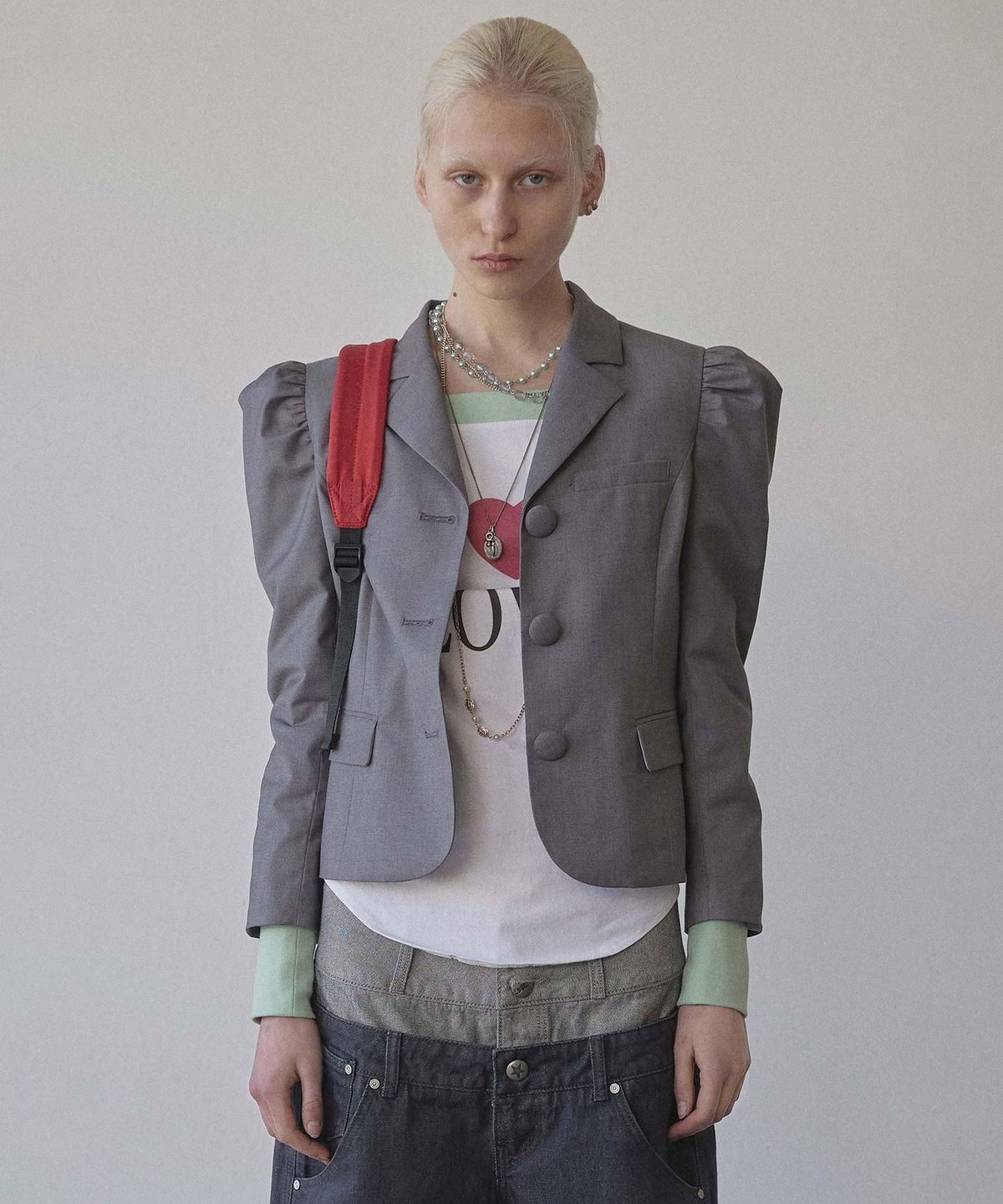 스컬프터(SCULPTOR) Puff Tailored Jacket Gray