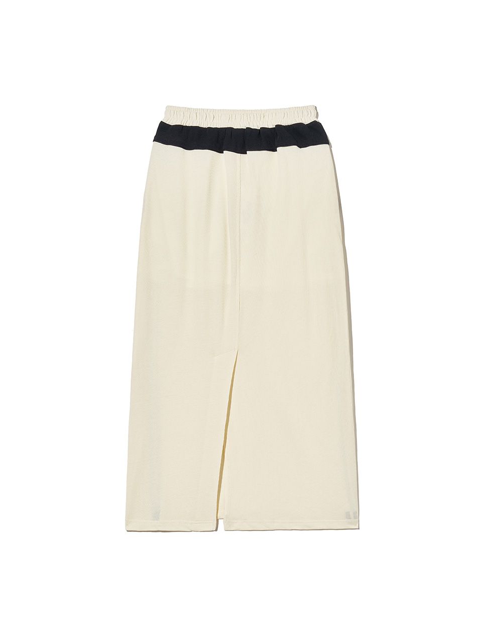 MUSINSA | KIJUN Football Jersey Long Skirt Ivory Black