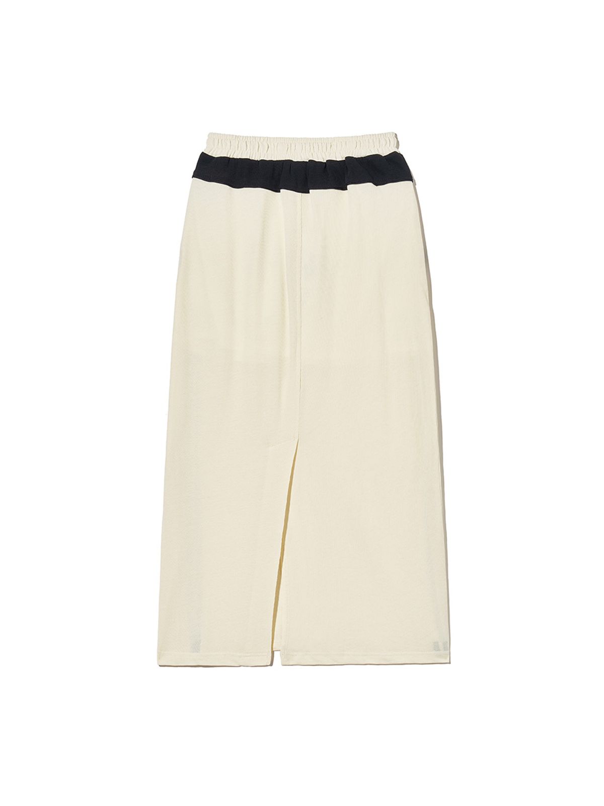 기준(KIJUN) Football Jersey Long Skirt Ivory Black