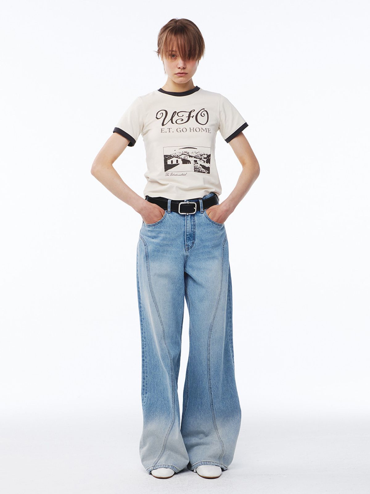 기준(KIJUN) Orbit Jeans Blue