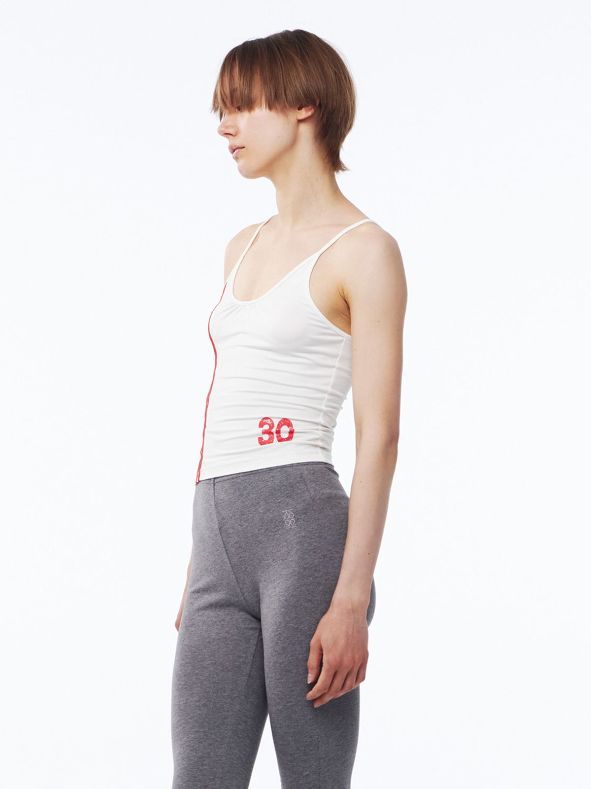 기준(KIJUN) Line Tank Top Ivory