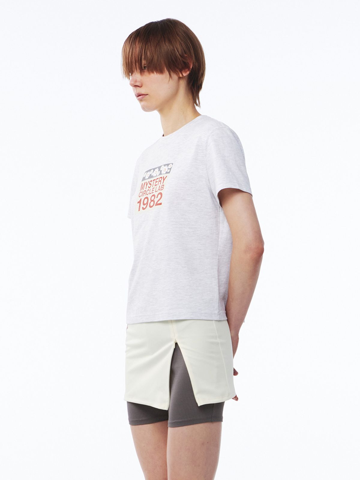 기준(KIJUN) MYSTERY T-Shirt Melange Grey