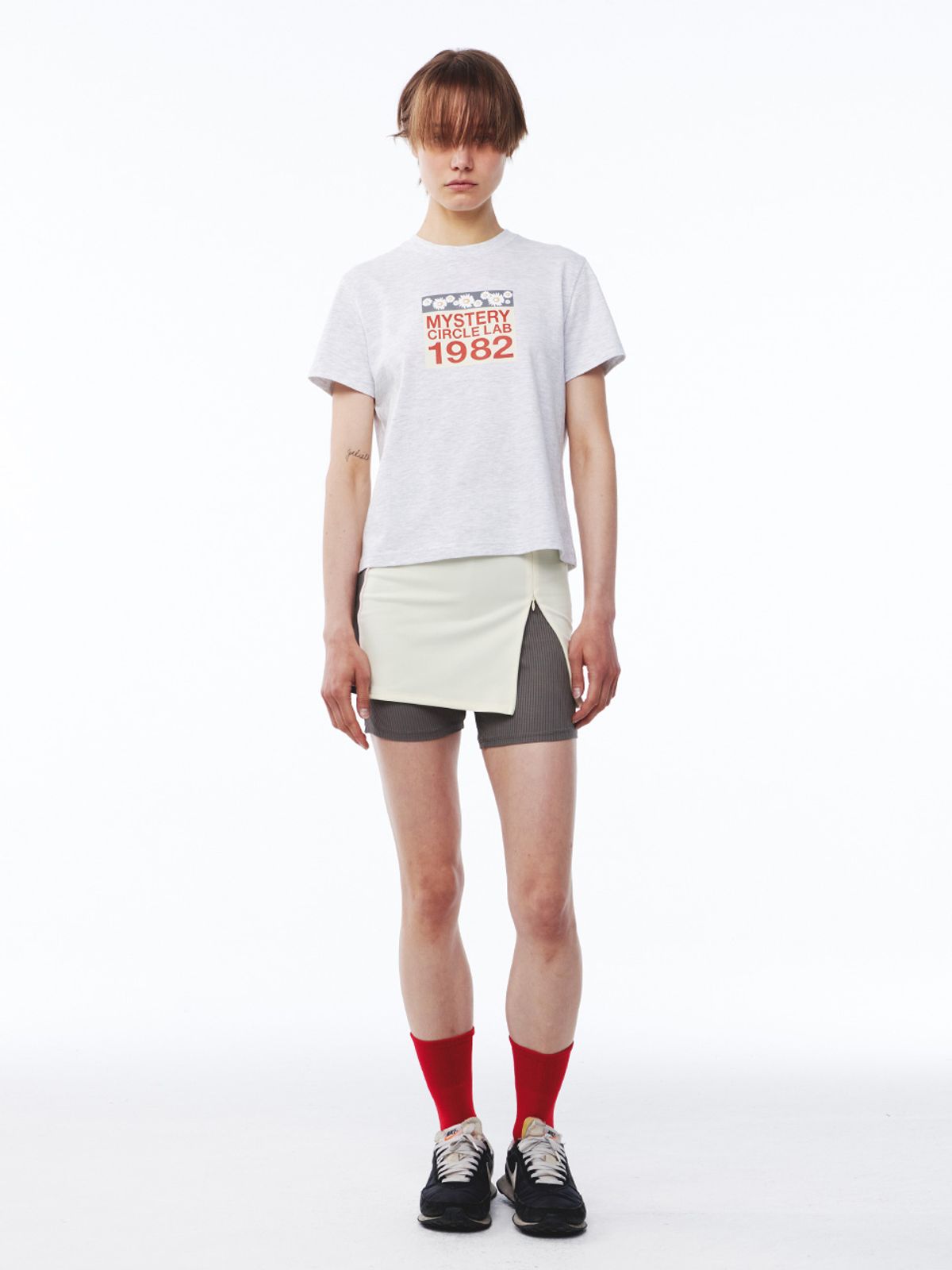 기준(KIJUN) MYSTERY T-Shirt Melange Grey