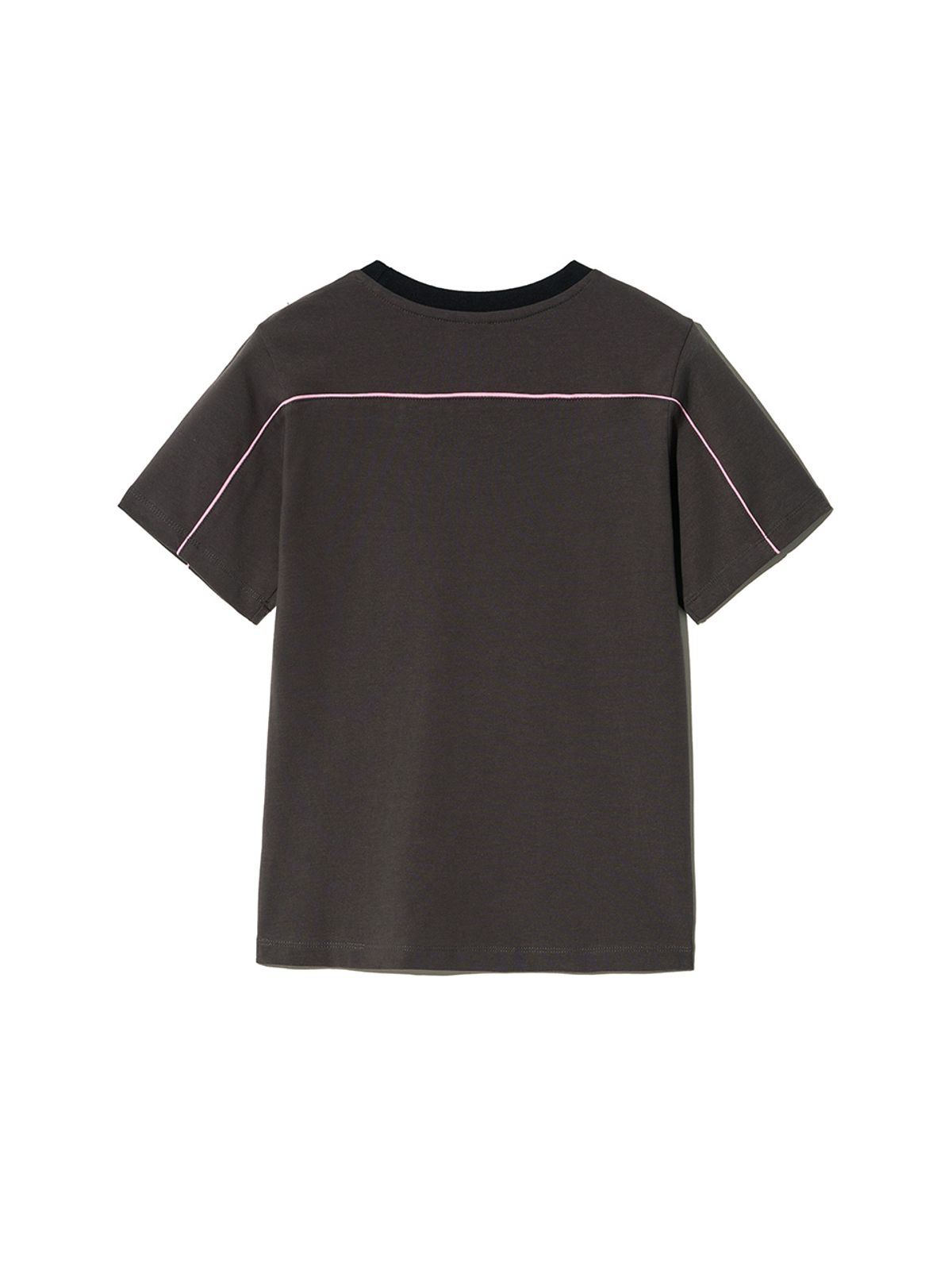 기준(KIJUN) Cycle Half Sleeve Top Charcoal