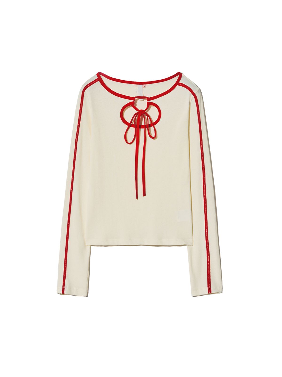 기준(KIJUN) Cut Out Jersey Top Ivory