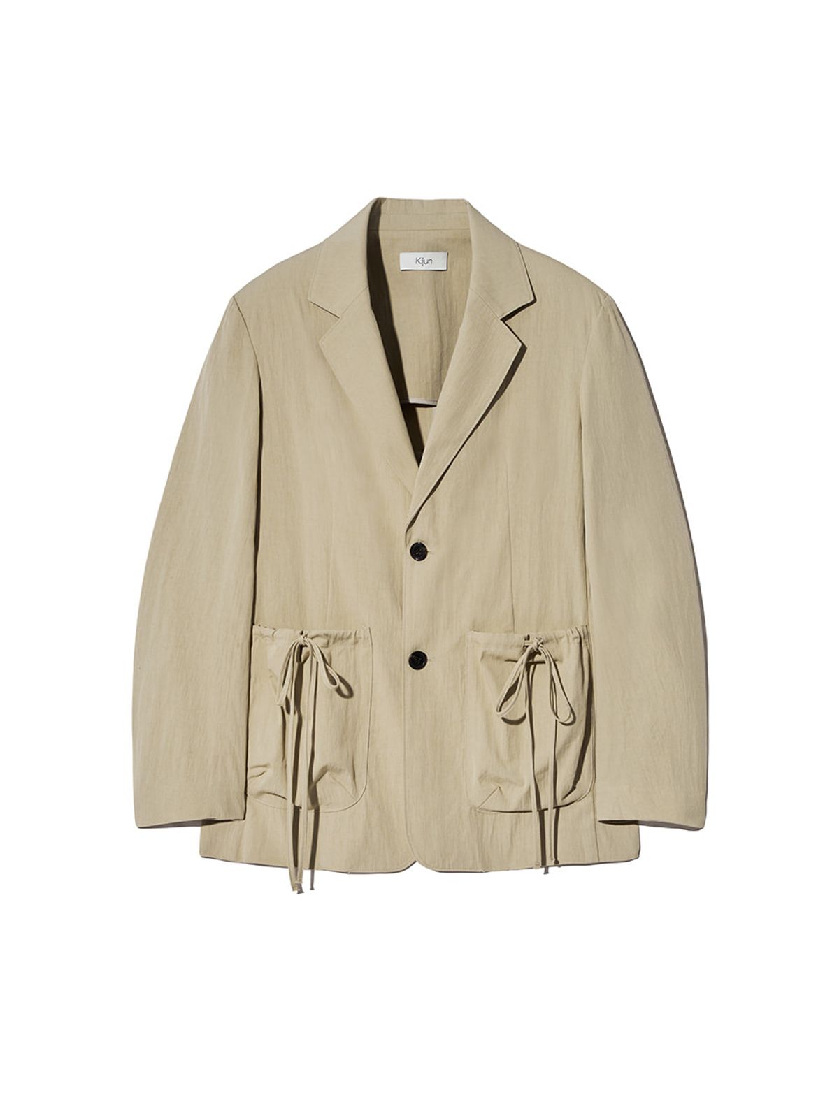 기준(KIJUN) Shirring Pocket Blazer Beige