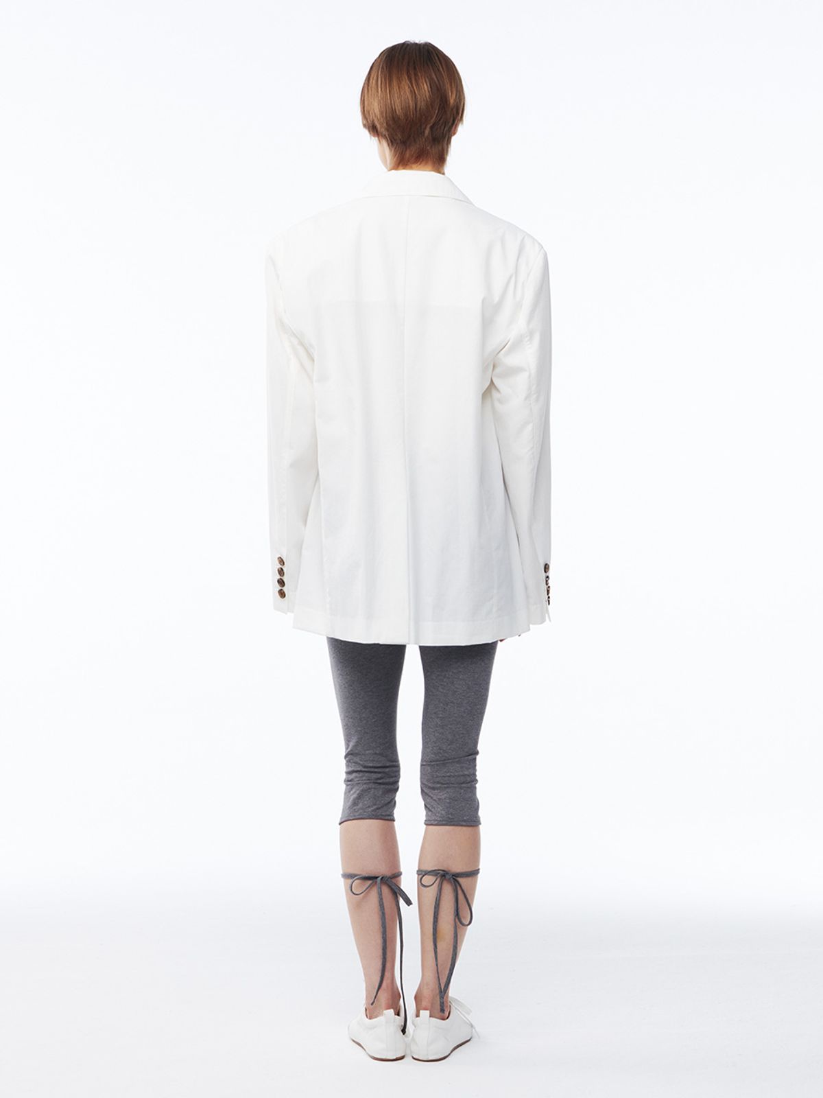 기준(KIJUN) Shirring Pocket Blazer Off-White