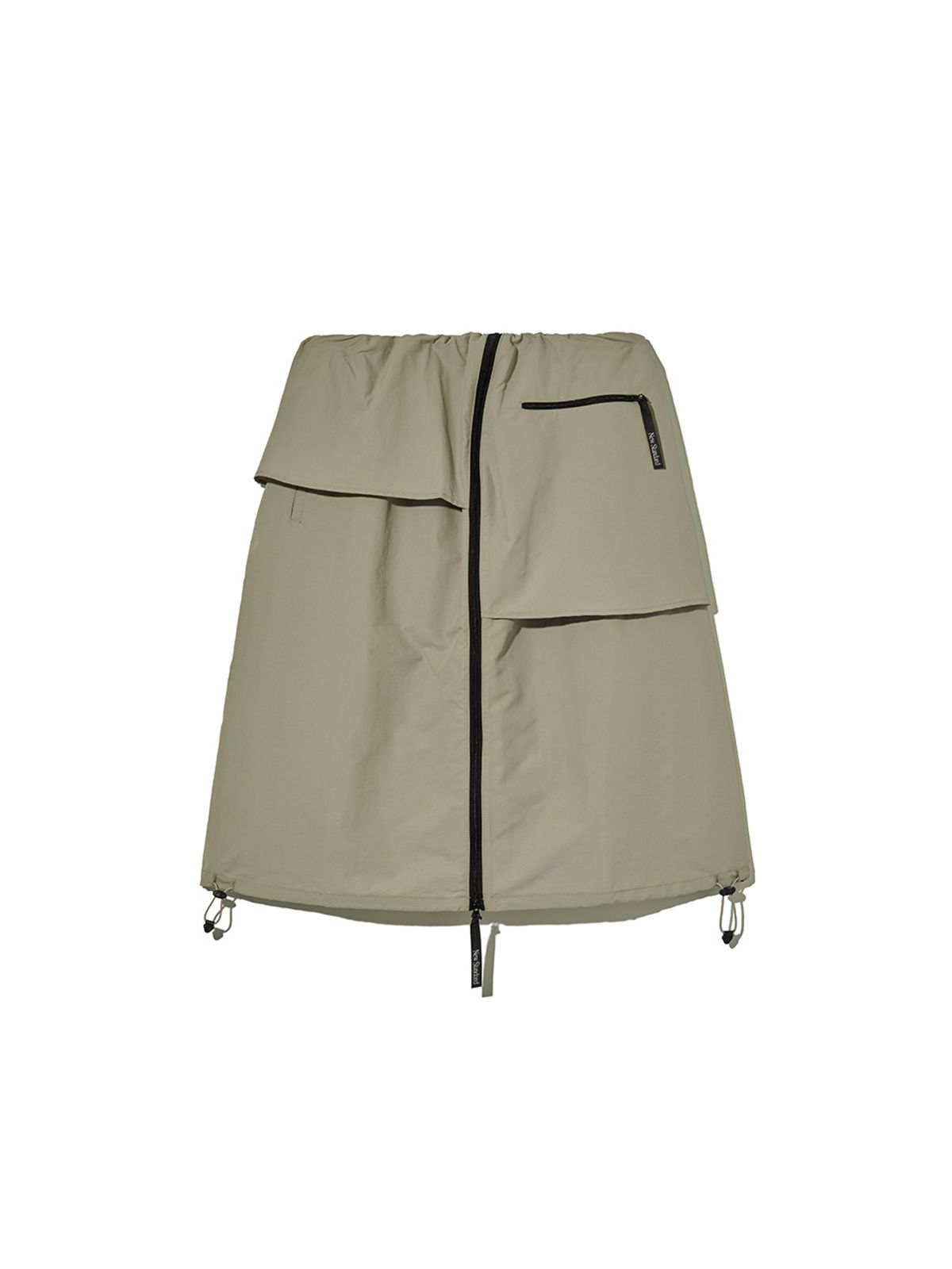 기준(KIJUN) Parka Layered Skirt Beige