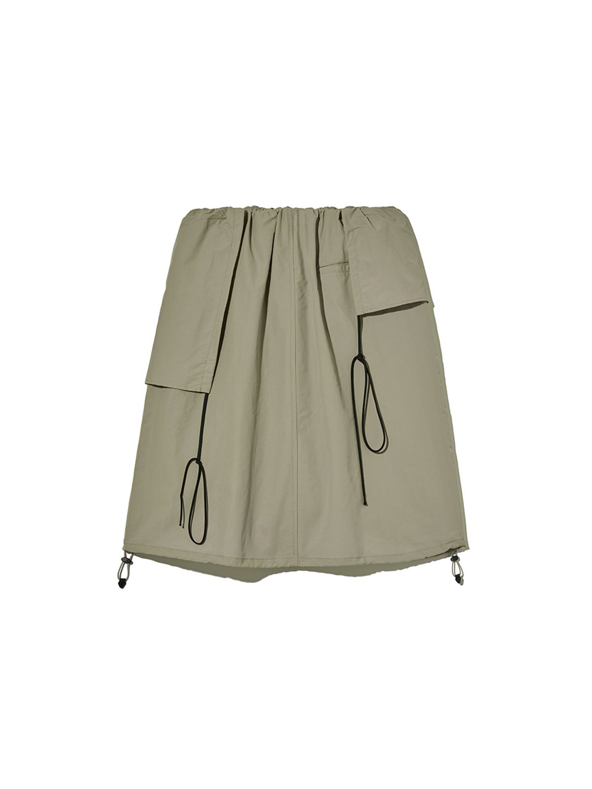 기준(KIJUN) Parka Layered Skirt Beige