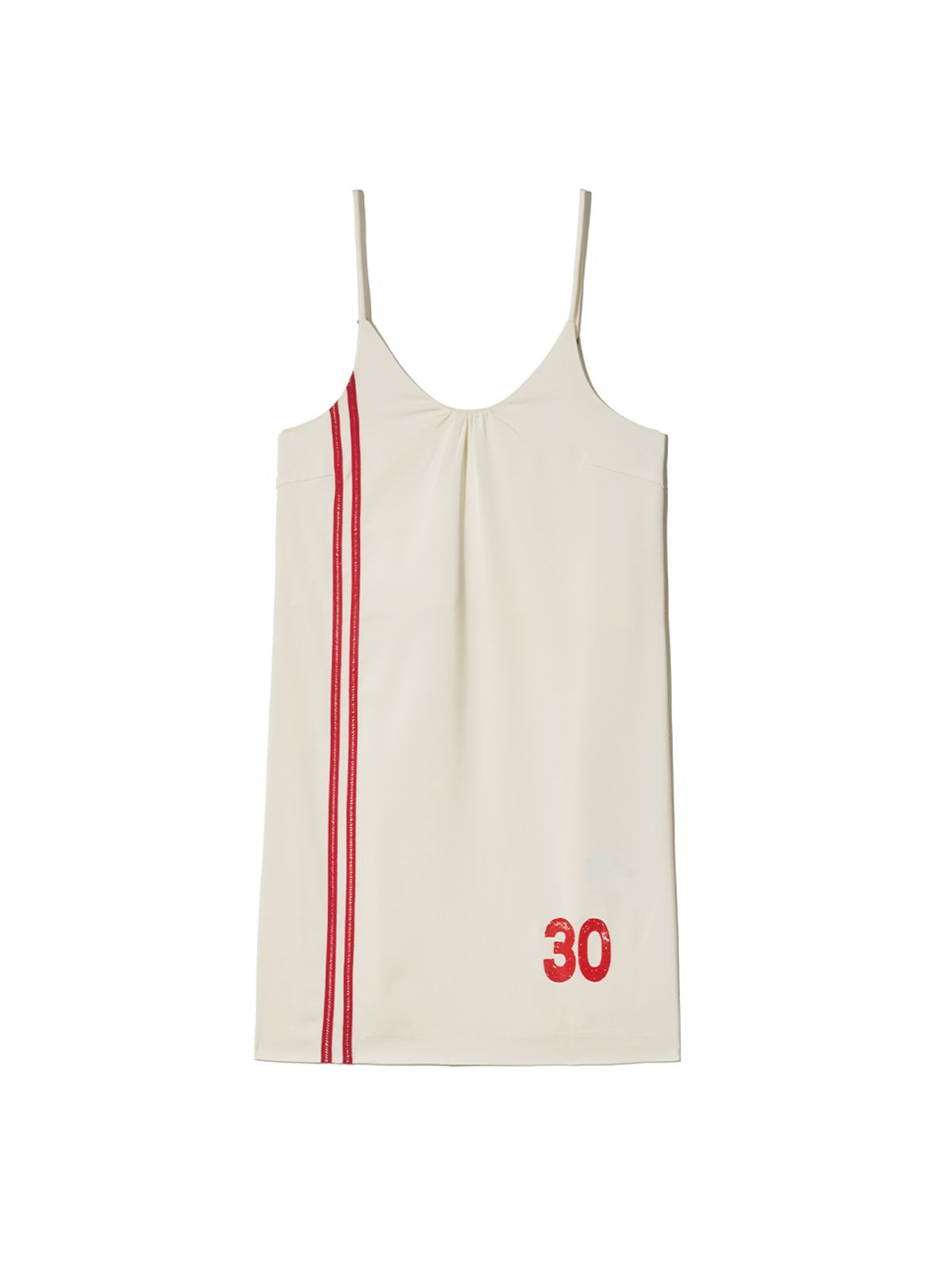 기준(KIJUN) Line Satin Mini Dress Ivory