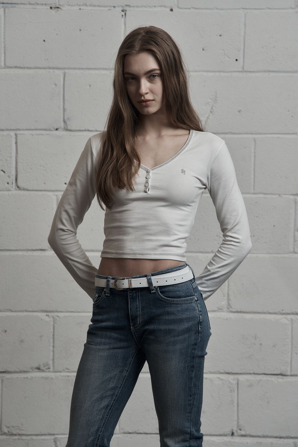 MUSINSA公式 | SYNERJYN WRINKLE CAT WASHING DENIM PANTS LIGHT BLUE