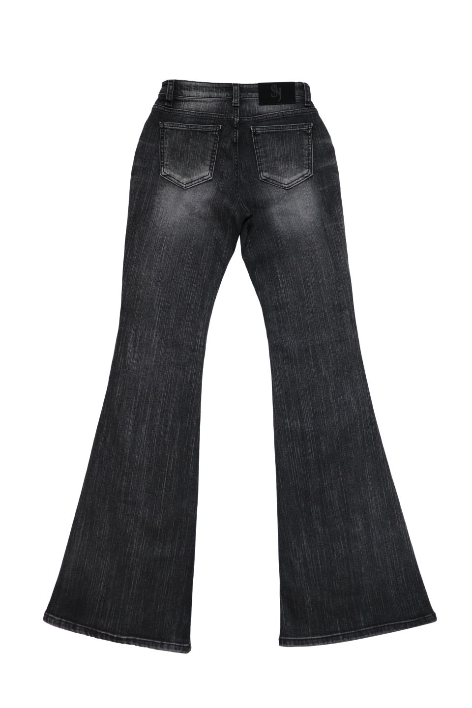 MUSINSA公式 | SYNERJYN SLUB CAT WASHING DENIM PANTS BLACK