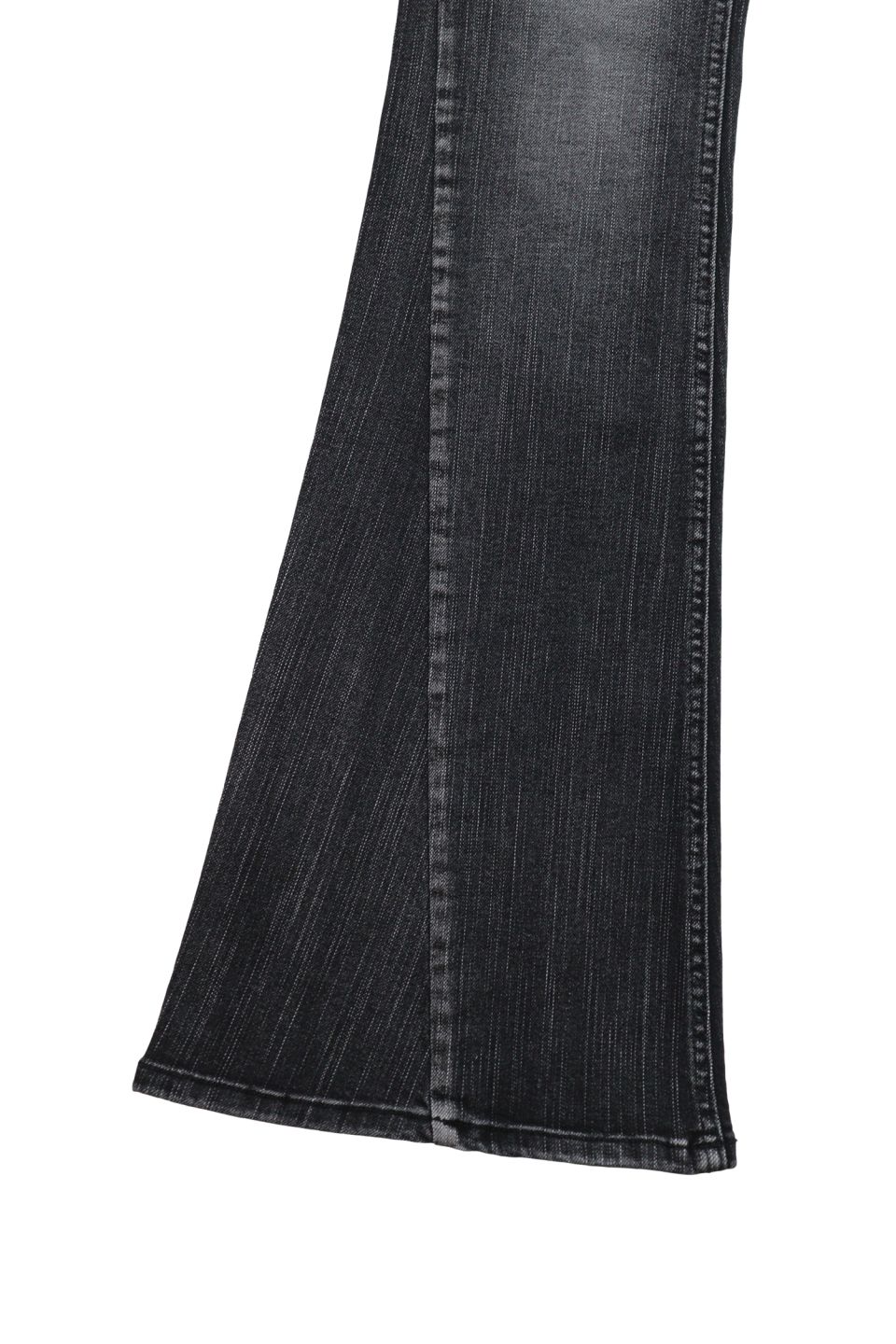MUSINSA | SYNERJYN SLUB CAT WASHING DENIM PANTS BLACK