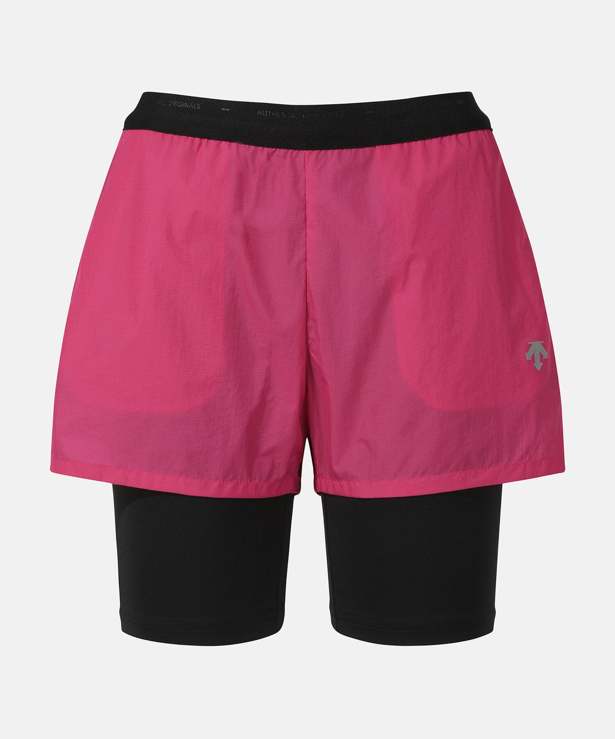 데상트(DESCENTE) 러닝 3인치 투인원 쇼츠 핑크(SQ123RHP39)