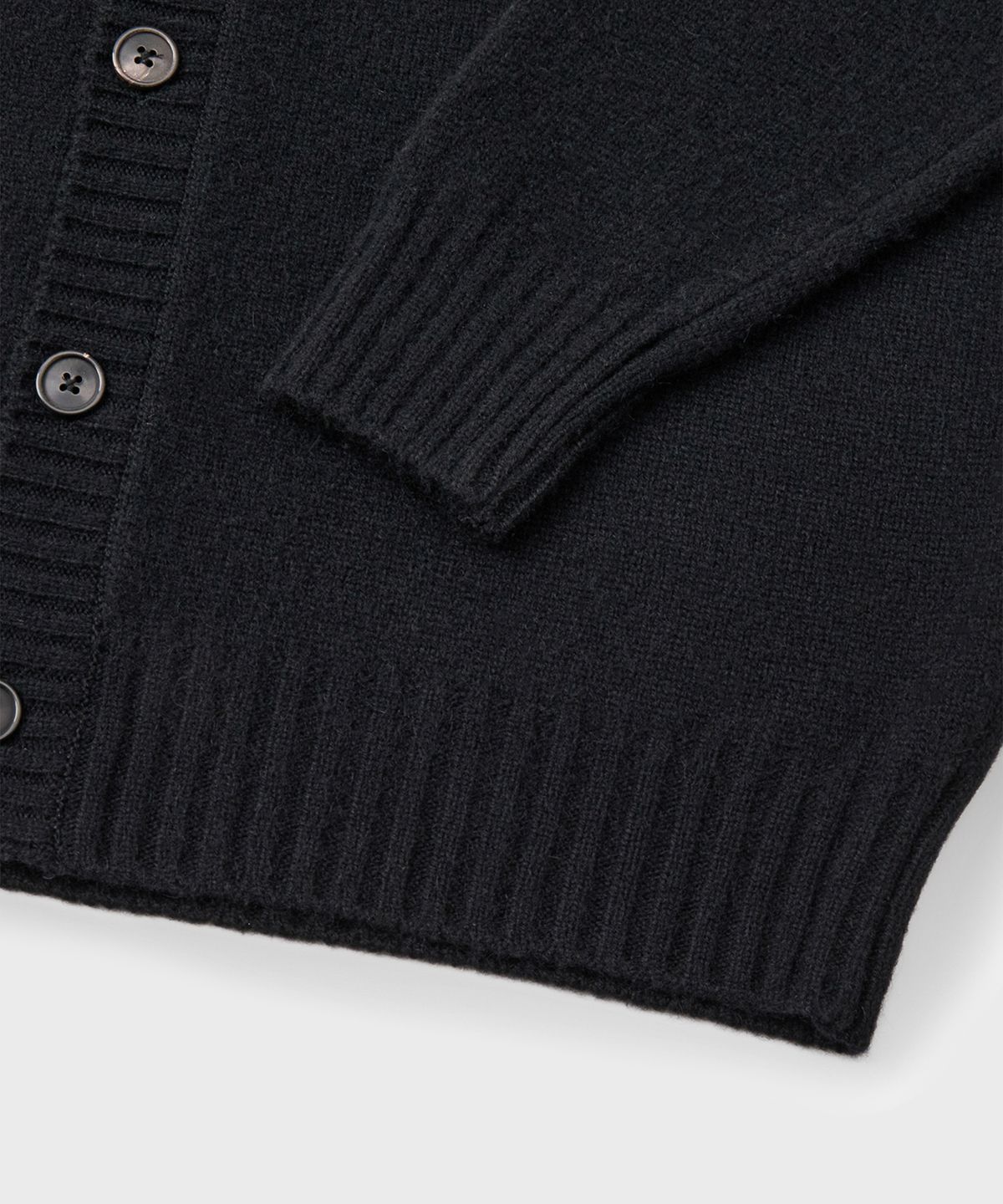 브랜디드(BRANDED) BRUSHED ALPACA CARDIGAN [BLACK]