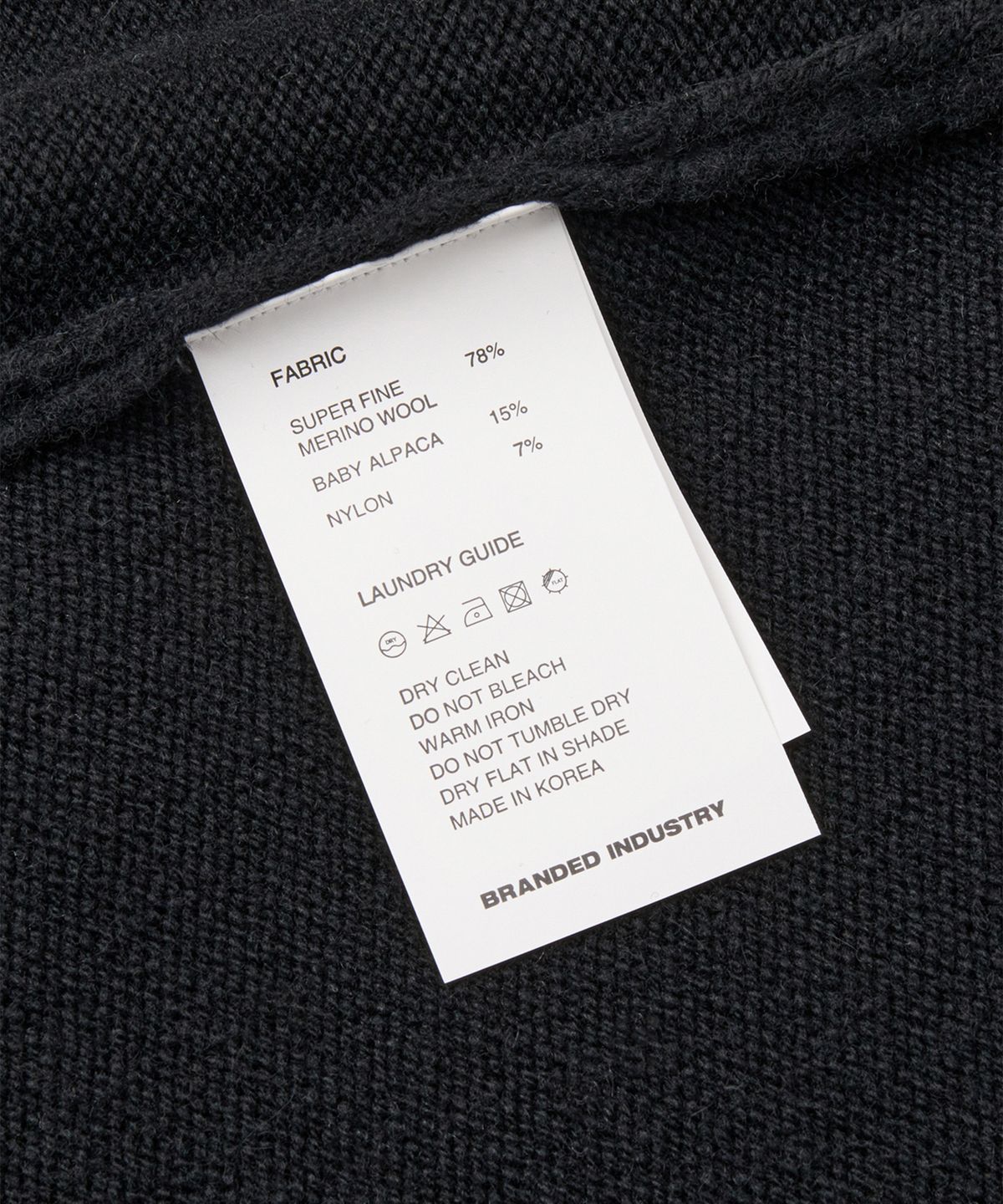 브랜디드(BRANDED) BRUSHED ALPACA CARDIGAN [BLACK]