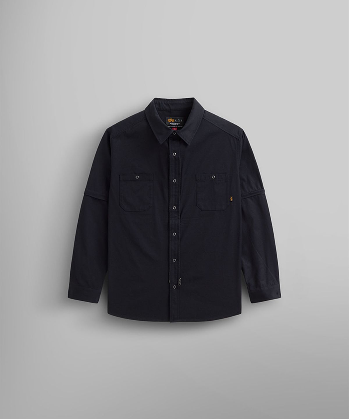 알파 인더스트리(ALPHA INDUSTRIES) C-1 모드 셔츠 자켓 블랙