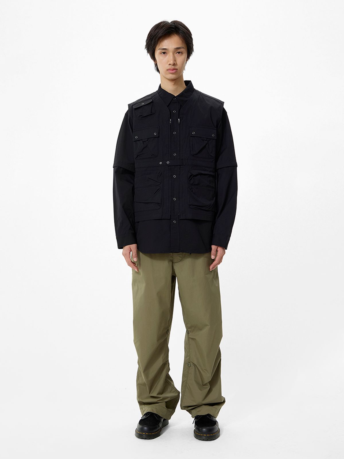 알파 인더스트리(ALPHA INDUSTRIES) C-1 모드 셔츠 자켓 블랙
