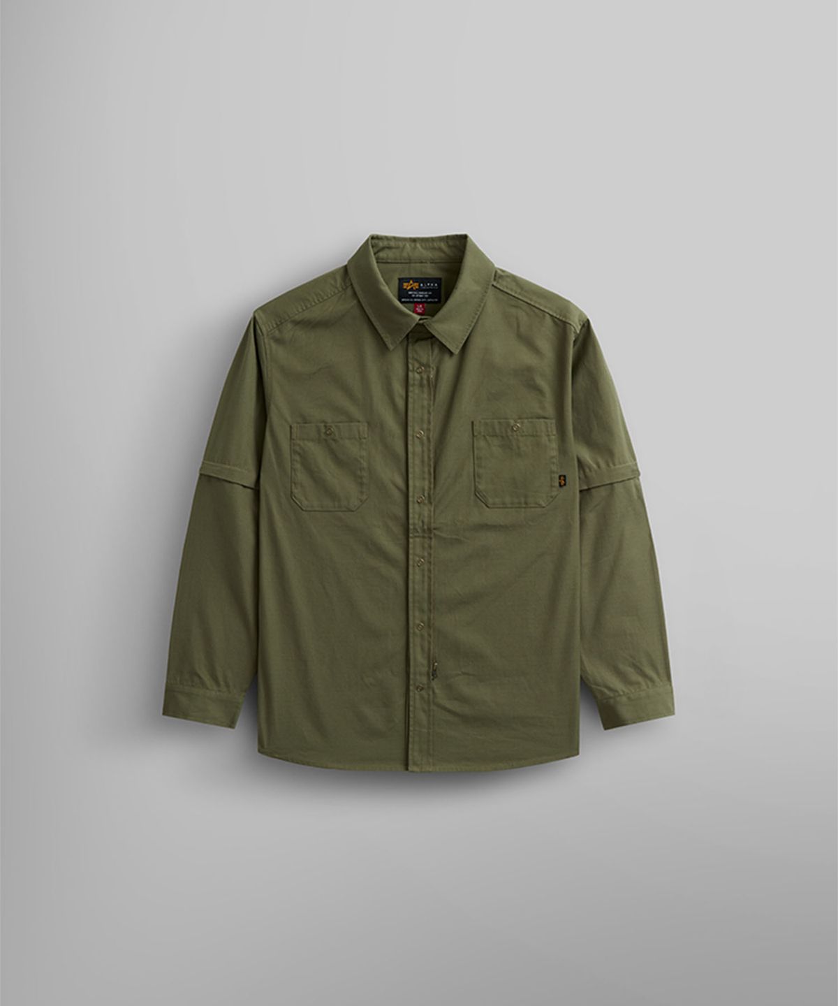 알파 인더스트리(ALPHA INDUSTRIES) C-1 모드 셔츠 자켓 OG-107 그린