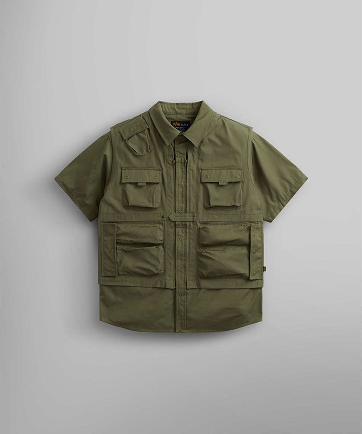 알파 인더스트리(ALPHA INDUSTRIES) C-1 모드 셔츠 자켓 OG-107 그린