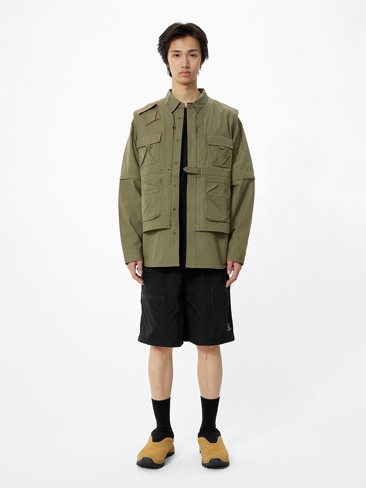 알파 인더스트리(ALPHA INDUSTRIES) C-1 모드 셔츠 자켓 OG-107 그린