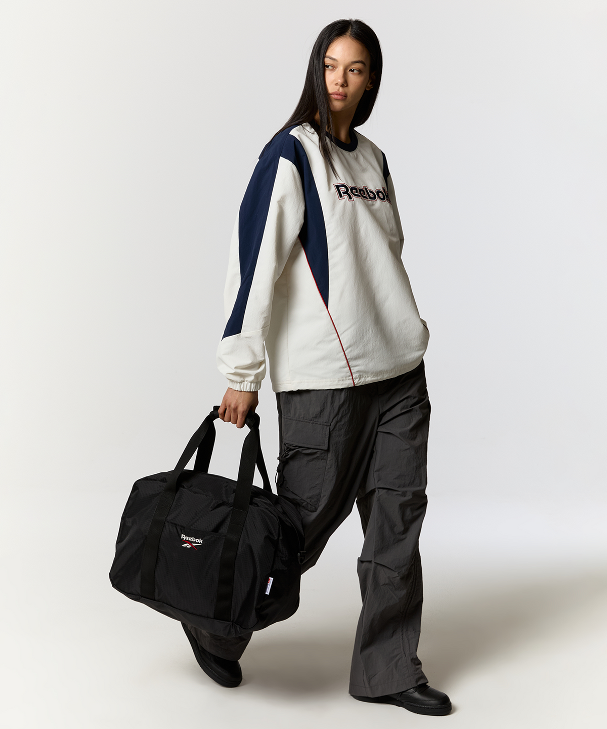 리복(REEBOK) 경량 더플백 - 블랙